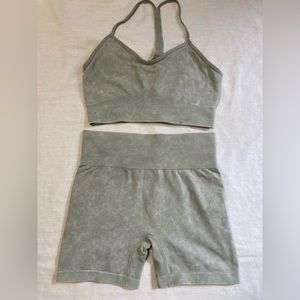 Jade green workout set